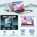 DEEMWOLF 15.6" Gaming Laptop, 16GB RAM, 512GB SSD