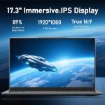 NAIKLULU 17.3" 1TB Gaming Laptop with Webcam