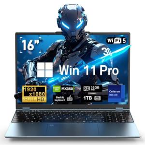 FUNYET 16 Inch Gaming Laptop with MX350 Graphics
