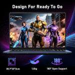 NAIKLULU 16" Budget Gaming Laptop with 16GB RAM