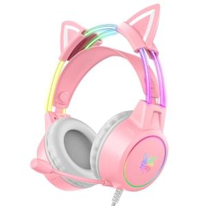 ONITOON Cat Ear Gaming Headset with RGB Lights