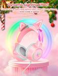 ONITOON Cat Ear Gaming Headset with RGB Lights