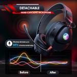 Awinnasey PH3 Wireless Gaming Headset with RGB Light