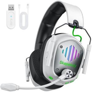 Skapendy Wireless Gaming Headset with Noise Cancelling Mic