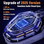 Ozeino Wireless Gaming Headset with 40Hr Battery