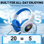 Awinnasey PH1 Wireless Gaming Headset - PS5, PC, Switch