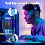 Xuevcn Wired Gaming Headset with Noise Cancelling Mic