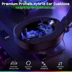 WESEARY Wireless Gaming Headset with RGB Lighting