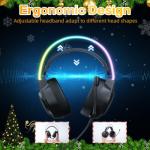 ONITOON Cat Ear Gaming Headset with Microphone