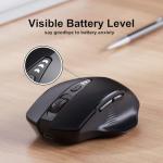 Uineer Rechargeable Wireless Mouse with Battery Display