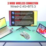 CROSS ZEBRA T66 Wireless Gaming Mouse - White