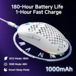 Dierya M1 Wireless Gaming Mouse - 24K DPI, RGB