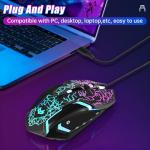 LuLabboard RGB Gaming Mouse with 6 Programmable Buttons