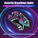 LuLabboard RGB Gaming Mouse with 6 Programmable Buttons