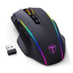 Wireless Ergonomic Gaming Mouse with RGB Lights
