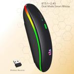 ECONOVA RGB Wireless Mouse – Ergonomic Silent Click