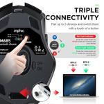 INPHIC Rechargeable Tri-Mode Bluetooth Wireless Mouse