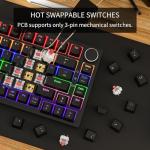 Newmen GM326 TKL Mechanical Gaming Keyboard with Knob