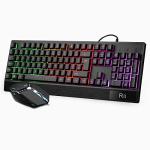 Rii RGB Gaming Keyboard and Mouse Set for Consoles