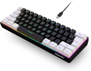 Snpurdiri 60% RGB Gaming Keyboard - Compact Design