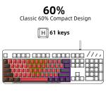 Snpurdiri Compact Mechanical Gaming Keyboard with RGB