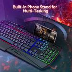 TECKNET RGB Gaming Keyboard with Wrist Rest