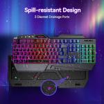 TECKNET RGB Gaming Keyboard with Wrist Rest