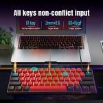 Snpurdiri Compact Mechanical Gaming Keyboard with RGB