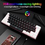 Snpurdiri 60% RGB Gaming Keyboard - Compact Design