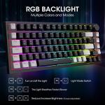 KOORUI RGB Mechanical Gaming Keyboard - Wired/Wireless