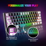 ZIYOU LANG K61 Compact RGB Mechanical Feel Keyboard