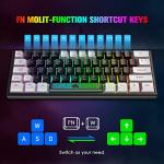 ZIYOU LANG K61 Compact RGB Mechanical Feel Keyboard
