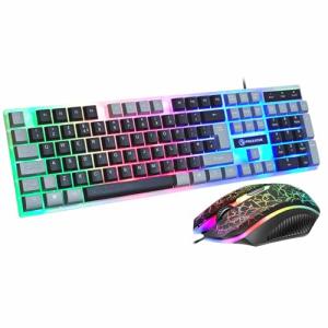 JUSTOP LED Gaming Keyboard and Mouse Set