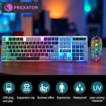JUSTOP LED Gaming Keyboard and Mouse Set