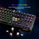 Compact RGB Mechanical Gaming Keyboard with USB-C