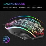 JUSTOP LED Gaming Keyboard and Mouse Set