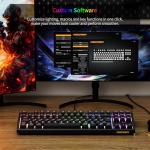 Compact RGB Mechanical Gaming Keyboard with USB-C