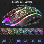 JUSTOP LED Gaming Keyboard and Mouse Set