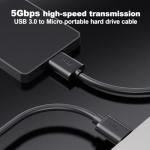USB 3.0 A to Micro B Hard Drive Cable 50cm
