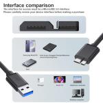 USB 3.0 A to Micro B Hard Drive Cable 50cm