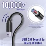 TechMax 3.0 USB A to Micro B Cable (50cm)