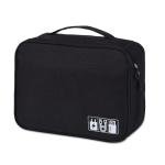 Travel Gadget Organizer Bag for Electronics (Black)