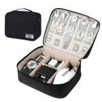 Travel Gadget Organizer Bag for Electronics (Black)