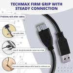 TechMax 3.0 USB A to Micro B Cable (50cm)