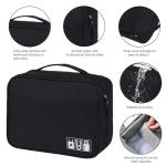 Travel Gadget Organizer Bag for Electronics (Black)