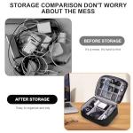 Travel Gadget Organizer Bag for Electronics (Black)