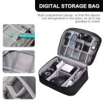 Travel Gadget Organizer Bag for Electronics (Black)