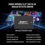 AVOETY 256GB 2.5" SATA SSD for Gaming Laptops