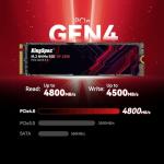 KingSpec 512GB M.2 NVMe SSD with 5000MB/s Speed
