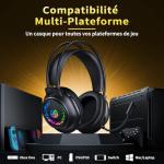 Tatybo Wired Gaming Headset for PS5, PS4, Xbox